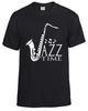Jazz Time Saxaphone Tshirt Mens Lounge Gift Funny Music Tee Top