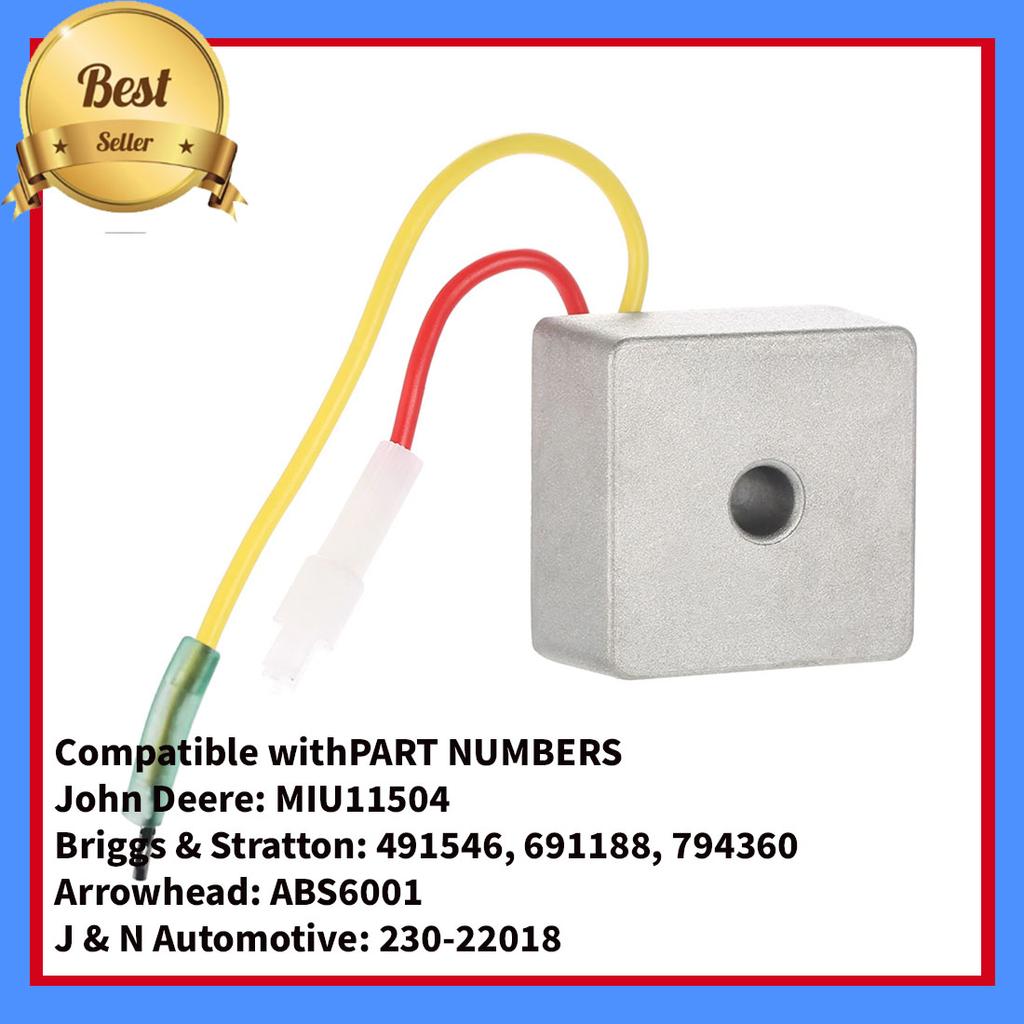 Lawn mower Generator Regulator Rectifier for Toro DH 220 Lawn Tractor 05-09 MIU11504 491546 691188 794360 ABS6001 230-22018