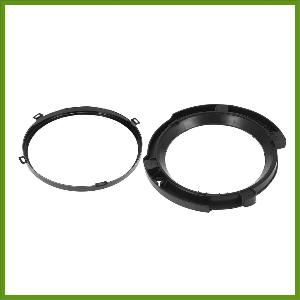 7 Zoll Runder Scheinwerfer Montage Halterungsring Set mit Scheinwerfer Metallring für Jeep Wrangler JK 2007-2017 Schwarz Ersatzteile Fahrzeug