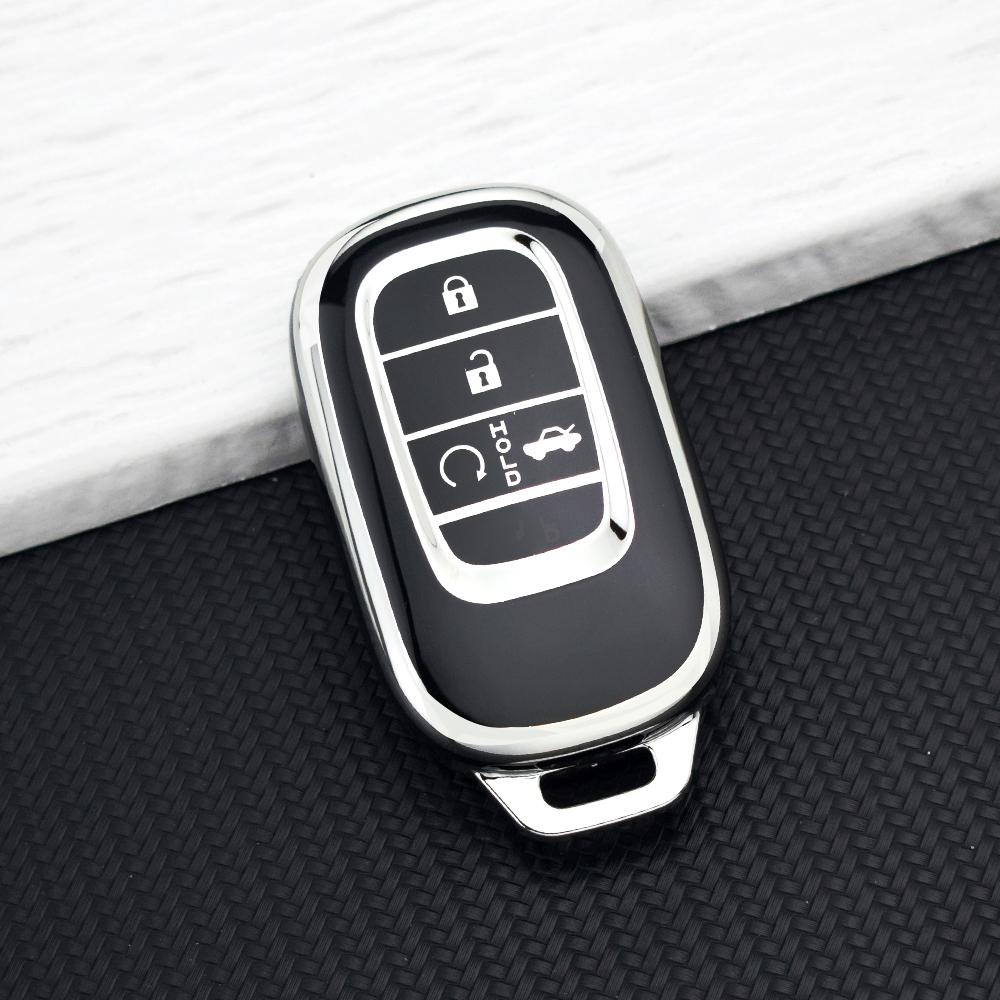 New Car Key Case Cover for Honda 2022-2025 Civic Accord CR-V HR-V Pilot Sport SI EX EX-L 2/3/4/5 Buttons Key Protector Keychain