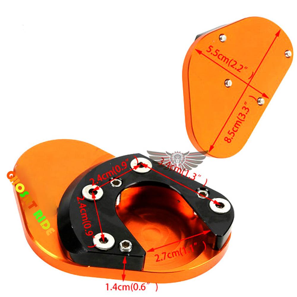 Pro 990MP 2001-2015 990 Adventure/R/S/LC8 2006-2013 CNC hliníkový stojan prodlužovací podložka bočního stojanu
