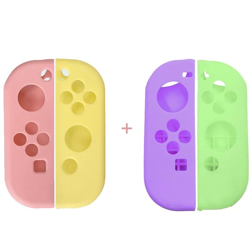 Für Switch Controller Hülle Für NS Joycon Hülle Skin Ersatz Griff Silikon Hülle Mit Daumen Griff Für Nintendo Switch
