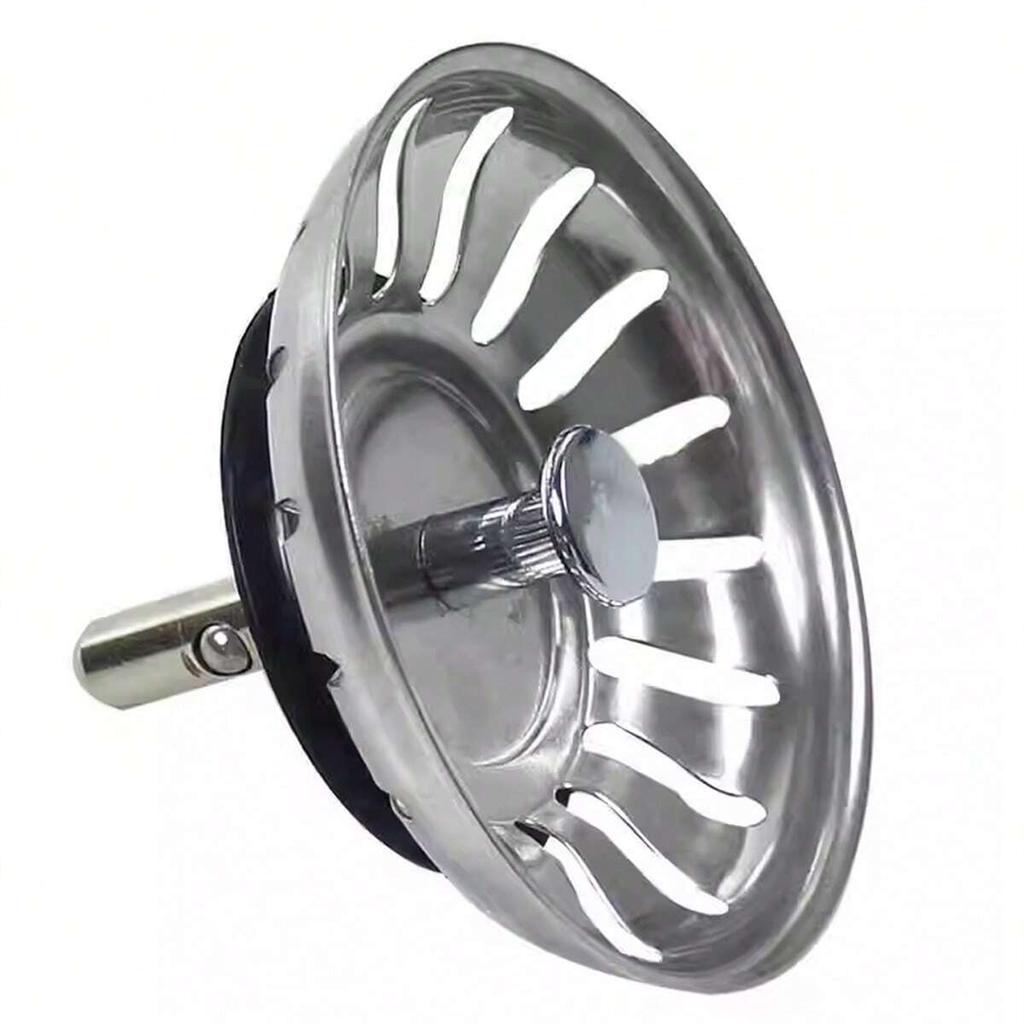Stainless Steel Sink Strainer Plug Kitchen Waste Drain Filter Basket Water Stopper Bathroom Wash Basin Hardware Accessories