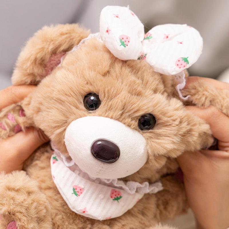Healing Bear Doll Teddy Bear Plush Toy Couple Bear Doll Children's Comfort Doll Gift for Women