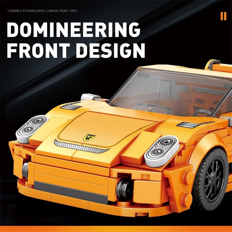 318PCS City Racing Car Building Blocks Supercar Sports Car Model Bricks Adult Desktop Display Children DIY Toys Holiday Gifts