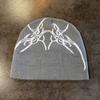Skull Style Street Letter Beanie With No Brim For Winter And Fall Outfits Urban