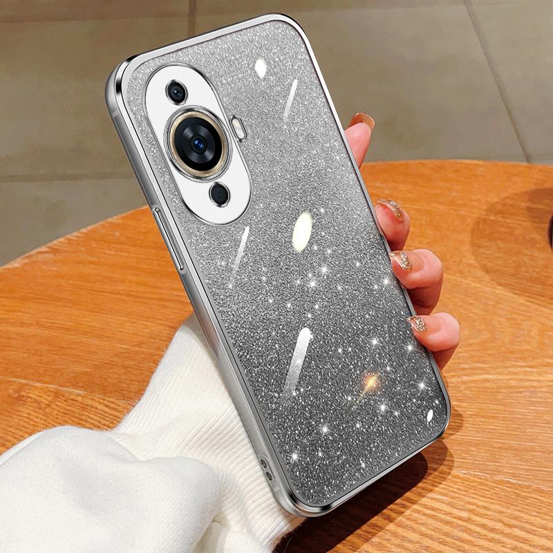 

Для Huawei nova 12s 12 s nova12s FOA-LX9 чехол мягкий силиконовый край с покрытием из ТПУ чехол для телефона задняя крышка For Huawei nova 12s серебряный