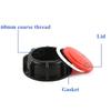 IBC Tank Lid Ton Barrel Cover Garden S60/100mm 163/240mm Coarse Thread Water Liquid Storage Cap 2-Hole 1000L Tank Dust-proof Lid