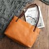Genuine Leather Casual Tote Large Capacity Women Bag Simple Solid Color Natural Soft Cowhide Vintage Shoulder Bags