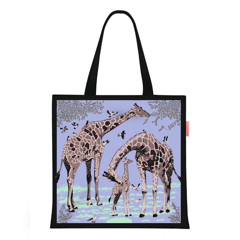 Printed Canvas Bag Women's Hand Bag Large Capacity Student Tutoring Shoulder Bag