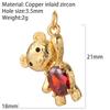 Evil Blue Eye Flower Heart Charms for Jewelry Making Cute Bird Butterfly Bear Gold Color Dijes Diy Earrings Necklace Bracelet
