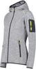 Куртка CMP Woman Fleece Jacket Fix Hood (3H19826) серый/лимон