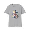 Floral Bird T-Shirt, Cute Nature Tee, Gift for Bird Lovers, Spring Fashion