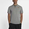 Nike Solid Color Logo Casual Short Sleeve Polo Shirt Men tops Gray 934657-036