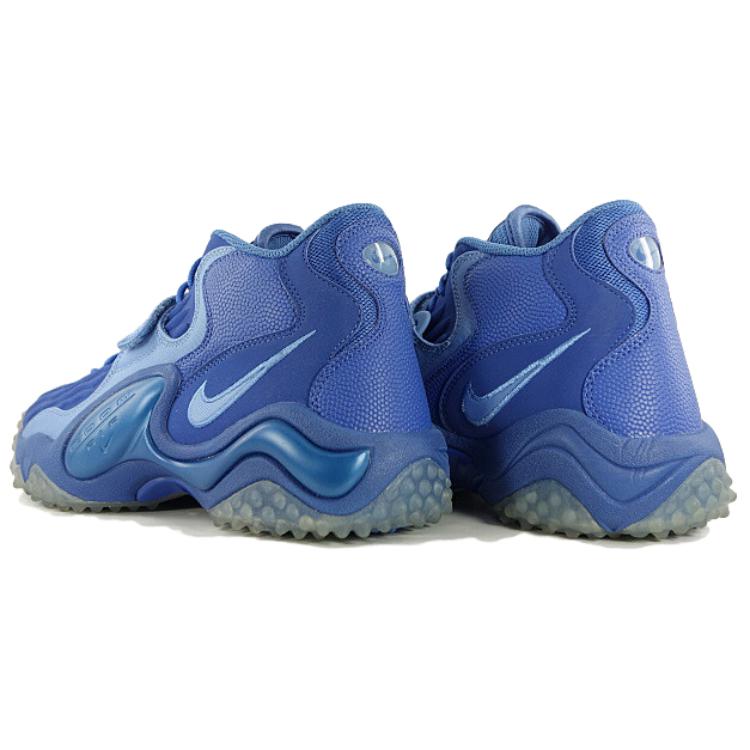 Nike Air Zoom Turf Jet 97 Bequeme Und Leichte Dämpfung Rutschfeste Mittelhohe Basketballschuhe Herren Blau 621957-404