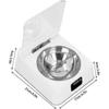 Automatic Smart Feeder Induction Cat Food Dispenser Lid Opening Rechargeable Dog Cat Feeding Bowl hwyC