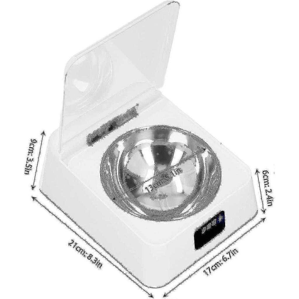 Automatic Smart Feeder Induction Cat Food Dispenser Lid Opening Rechargeable Dog Cat Feeding Bowl hwyC