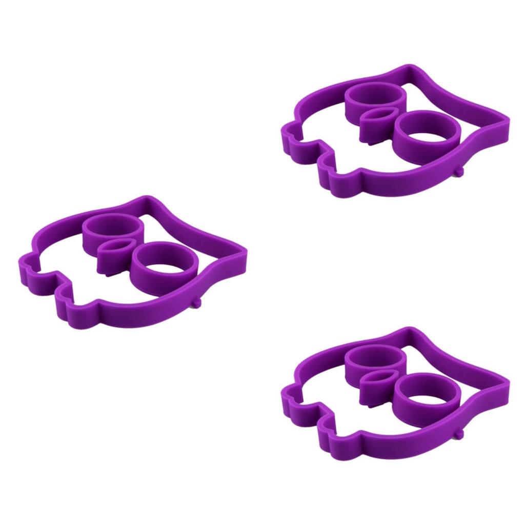 Premium Quality Silicone Funny Owl Mould Egg Rings Cooking Shaper For Perfect Breakfasts