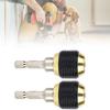 2PCS Universal Drill Chuck Stainless Steel Drill Bit Extension Durable Chuck Adapter