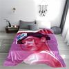 Pink Portrait Blanket for All Seasons Blanket Lunch Break Throw Gift