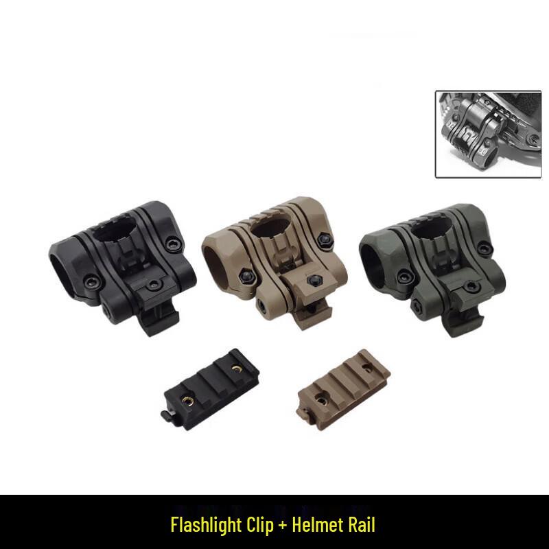 Adjustable Tactical Helmet Flashlight Mount