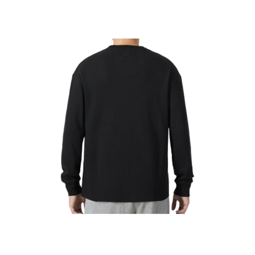 Nike Solid Color Loose Fit Crew Neck Sweatshirt Men Tops Black FD7462-010