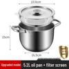 Jingbaodi 5.2L Stainless Steel Oil Pot with Filter