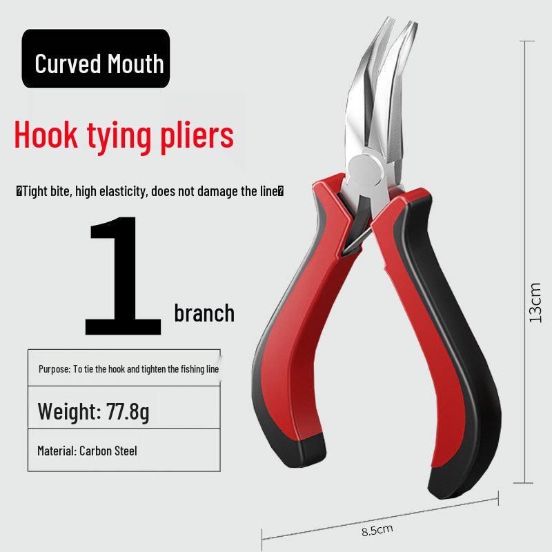 Wielofunkcyjne płaskodziobe szczypce ze stali nierdzewnej do haczyków wędkarskich do ciągnięcia i wiązania żyłki