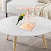 Bird Play Stand Safe Wooden Parrot Stand Cockatiel Toys Multifunctional Natural Bird Perch Cage Accessories For Cockatoos
