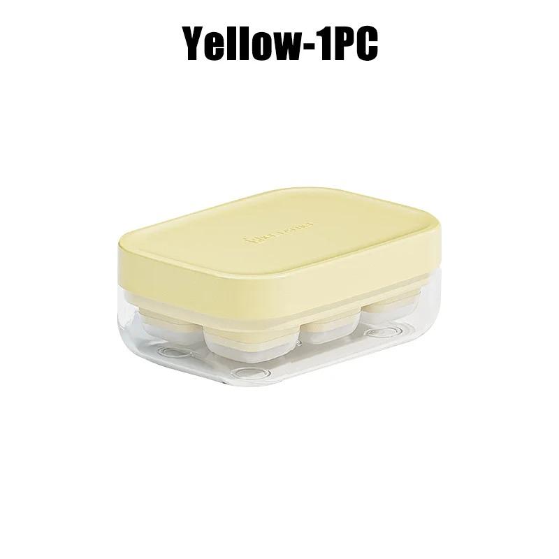 6Grid Silicone Ice Cube Mold Home Refrigerator Ice Box Press with Cover Frozen Ice Cube Magic Tool Food Grade Mini Ice Grid