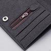Men Canvas Wallet Short Money Bag Casual Style Clutch Case Bifold