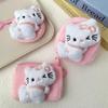 Cute Anime Cartoon Kt Cat Earphone Bag Creative  Schoolbag Decoration Portable Kawaii Mini Coin Purse Birthday Gifts