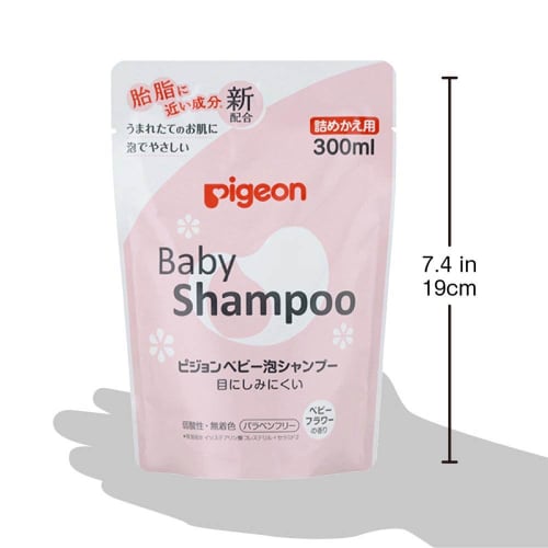 Pigeon Baby Foam Shampoo, Baby Flower Scent, Refill, 300ml