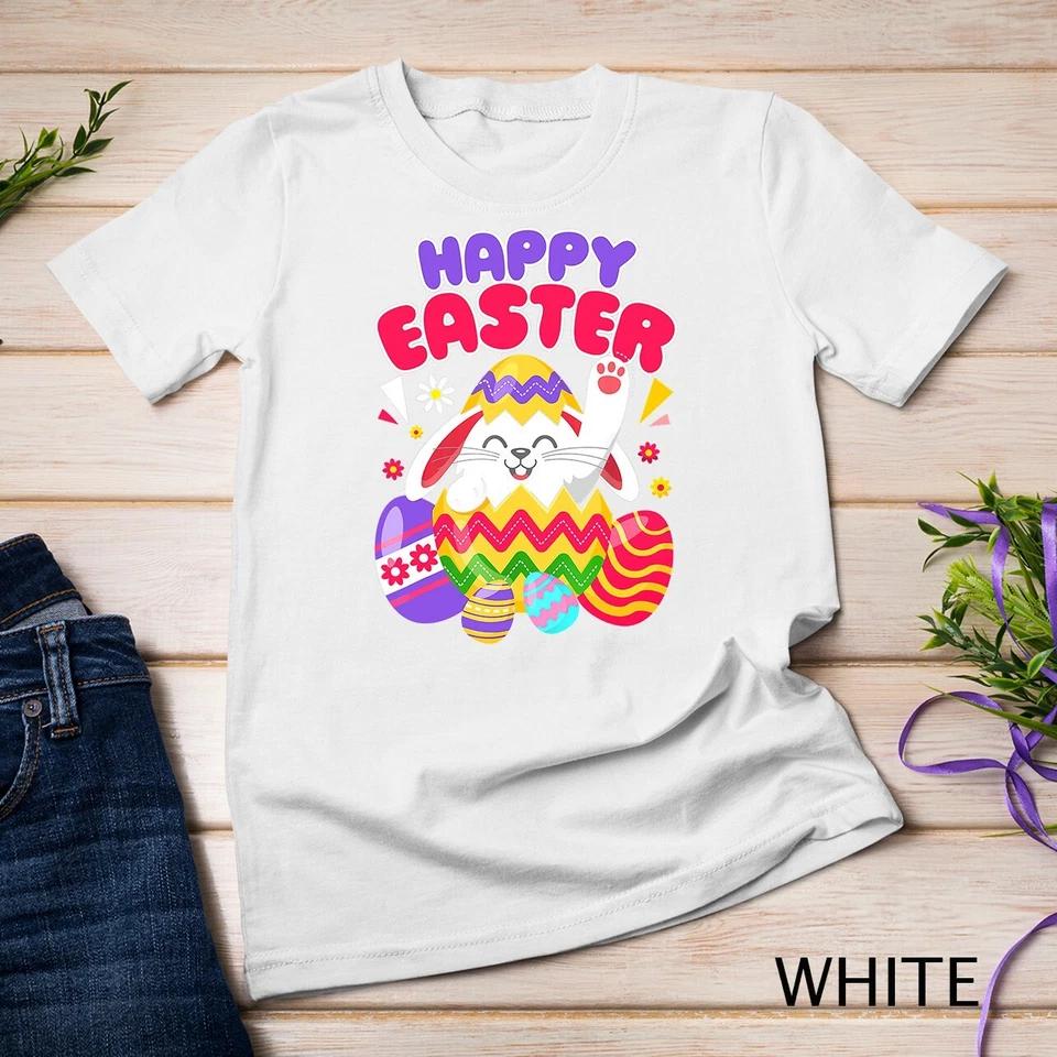Happy Easter Bunny Easter Eggs T-Shirt Unisex T-shirt 8 3XL