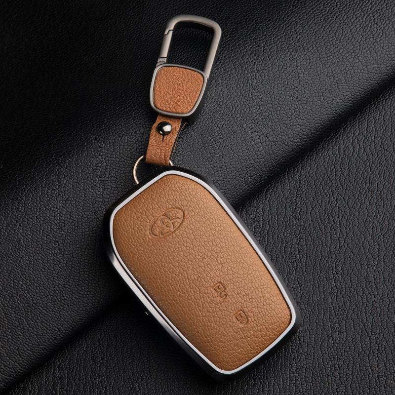 Skórzany Etui na Kluczyki do Toyota Camry, Highlander, Prado, Land Cruiser, Venza, RAV4 - 9. Gen