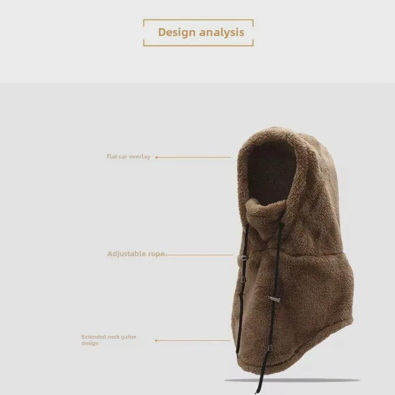Winter Cycling Cap: Windproof, Cold-Proof, Thickened Neck Gaiter with Arctic Velvet Mask