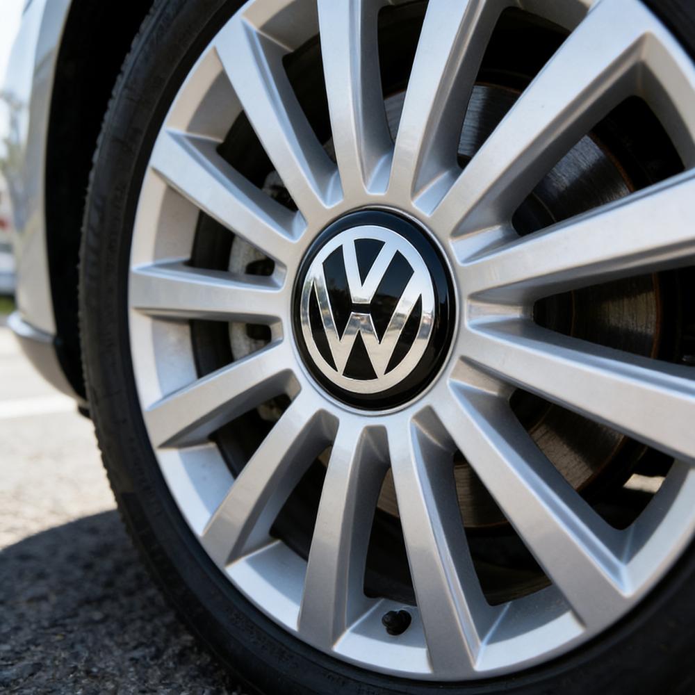 ZDFVU1 Universal 65mm Wheel Hubcap Center Cover for VW Volkswagen Steering Wheel Hub Cap Emblem Badge Sticker