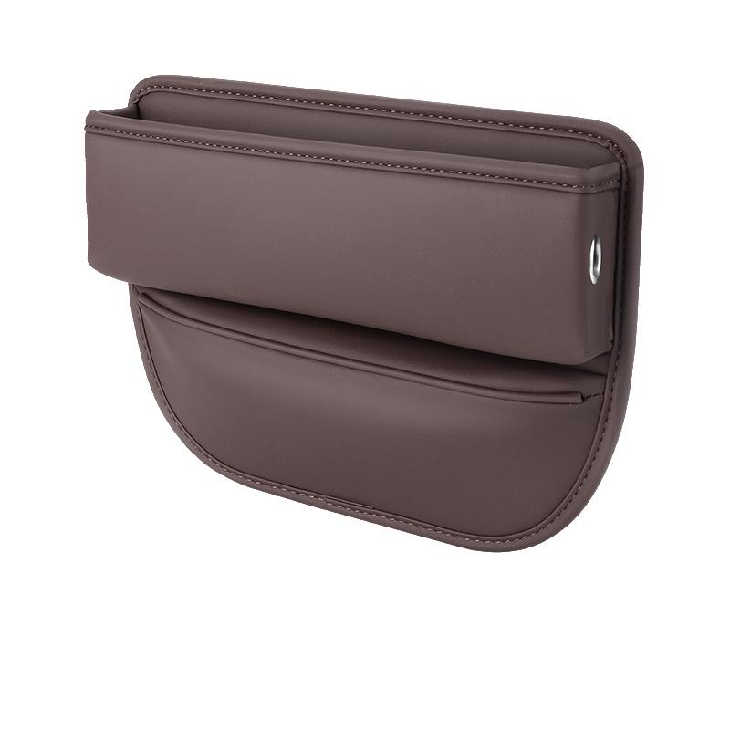 1PC Caixa organizadora de couro para carro, assento de carro, bolso com fenda, multifuncional, suporte de armazenamento para assento de motorista, acessórios para interior de automóveis