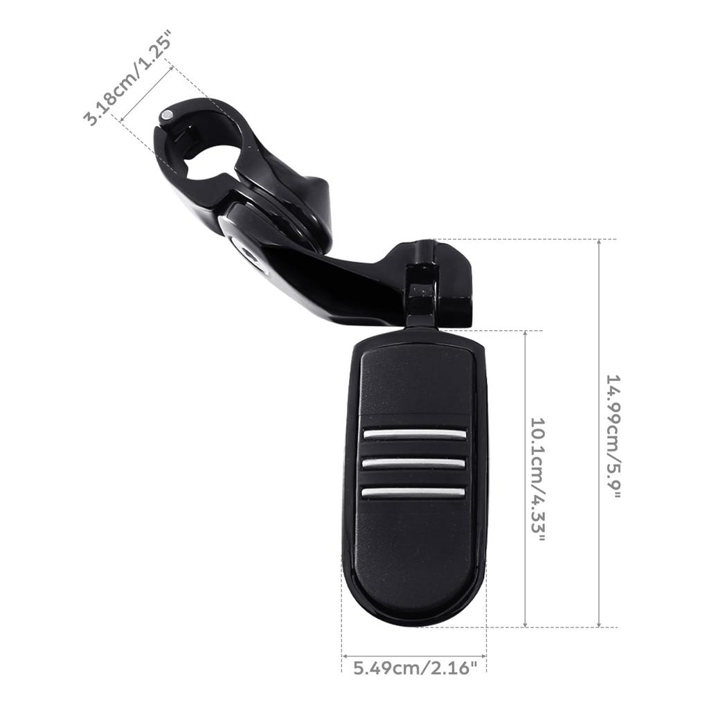 HUILI-JPHOME Short 32mm 1.25'' Universal Up Highway Foot Pegs Foot Pedals Footrest Honda Kawasaki