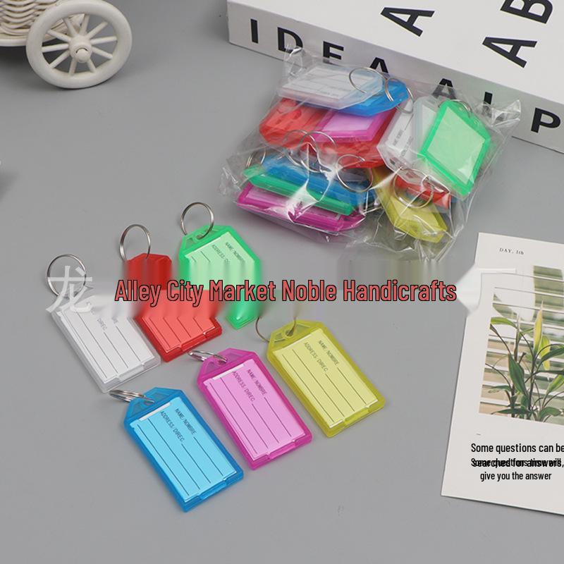 

Double-Sided Numbered Transparent Key Tags for Easy Classification and Engraving Piece