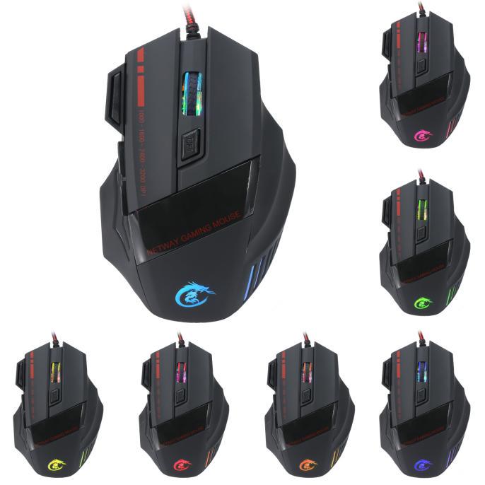Buy HOT 5500 DPI 7D LED Optical USB Wired PRO Game Mouse For PC Laptop ...