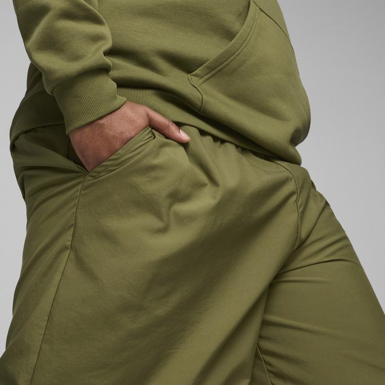 Puma Základní tkané cargo šortky 9" Pánské šortky Olivově zelené 682124-33