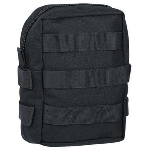 WARRIOR ASSAULT SYSTEMS Utility Pouch, MOLLE Compatible, Black, Small
