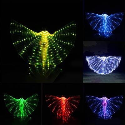 LED Luminous Dance Belly Dance 360 Degree Christmas Cloak Fluorescent Butterfly Dance