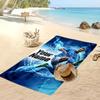 Asciugamano da Spiaggia Personalizzato Stampato Erling Haaland Logo Calcio Supporto Nome Personalizzato Testo Asciugamano Assorbente Per Sport Viaggio Regalo Speciale