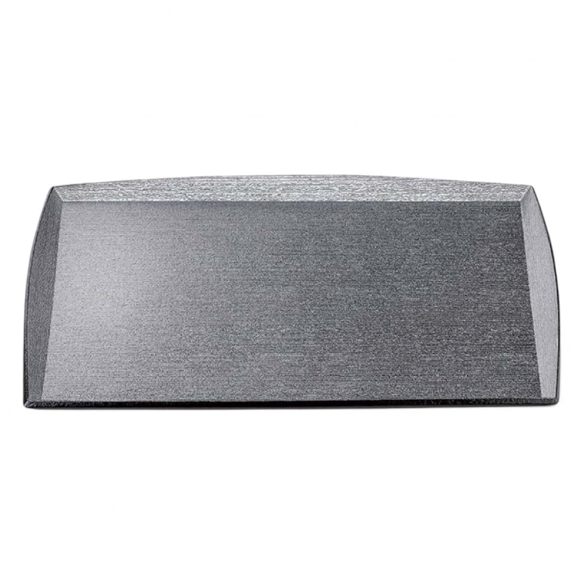 

Made in Stylish Long Rectangular Wood Silver SL x 26cm x J-kitchens Placemat, Japan, Tray, 2-Shaku High-Rimmed, Grain, Pear-Ground, Black, (36cm 2cm)