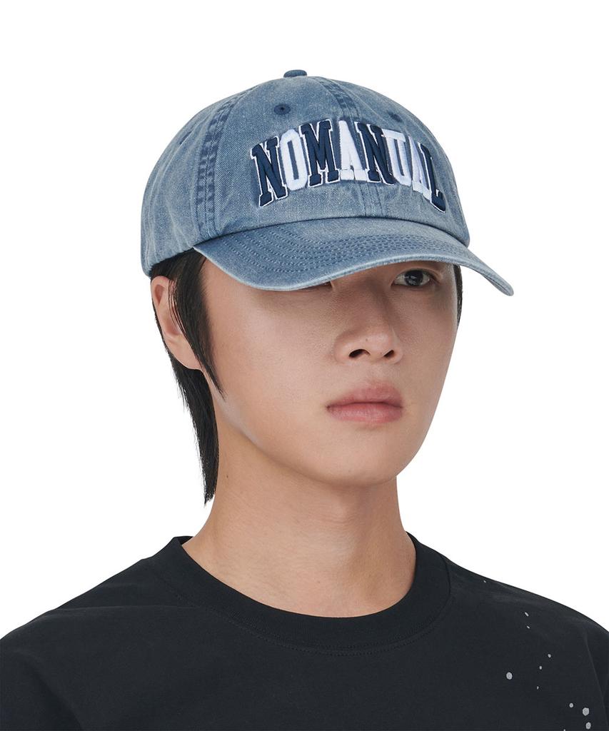 Nomaenyueol Nmnl Washed Ball Cap - Washed Blue