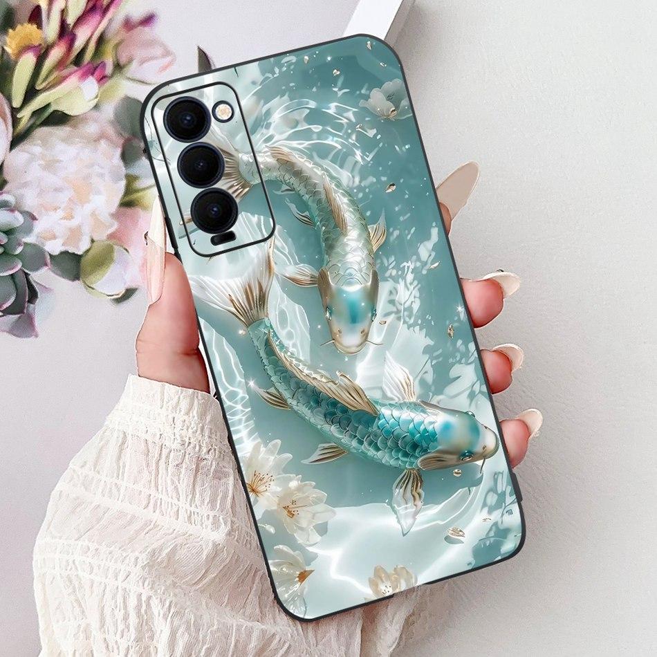 Für Tecno Camon 18 18P 18T Cooles Drachen-Tiger-Bemaltes Handyhülle Für Tecno Camon18 P 18 18T Weiche Silikon-TPU-Hüllen