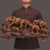 Lucky Seven Elephants Ornament | Creative Wine Cabinet TV Stand Figurine, Suitable for New Home Gift, Bringing Wealth and Prosperity