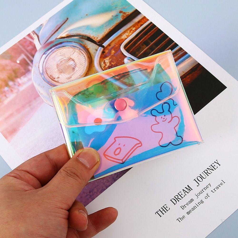 Multifunctional Pocket Wallet Transparent Credit Card Holder Portable Storage Bag  Men&Women